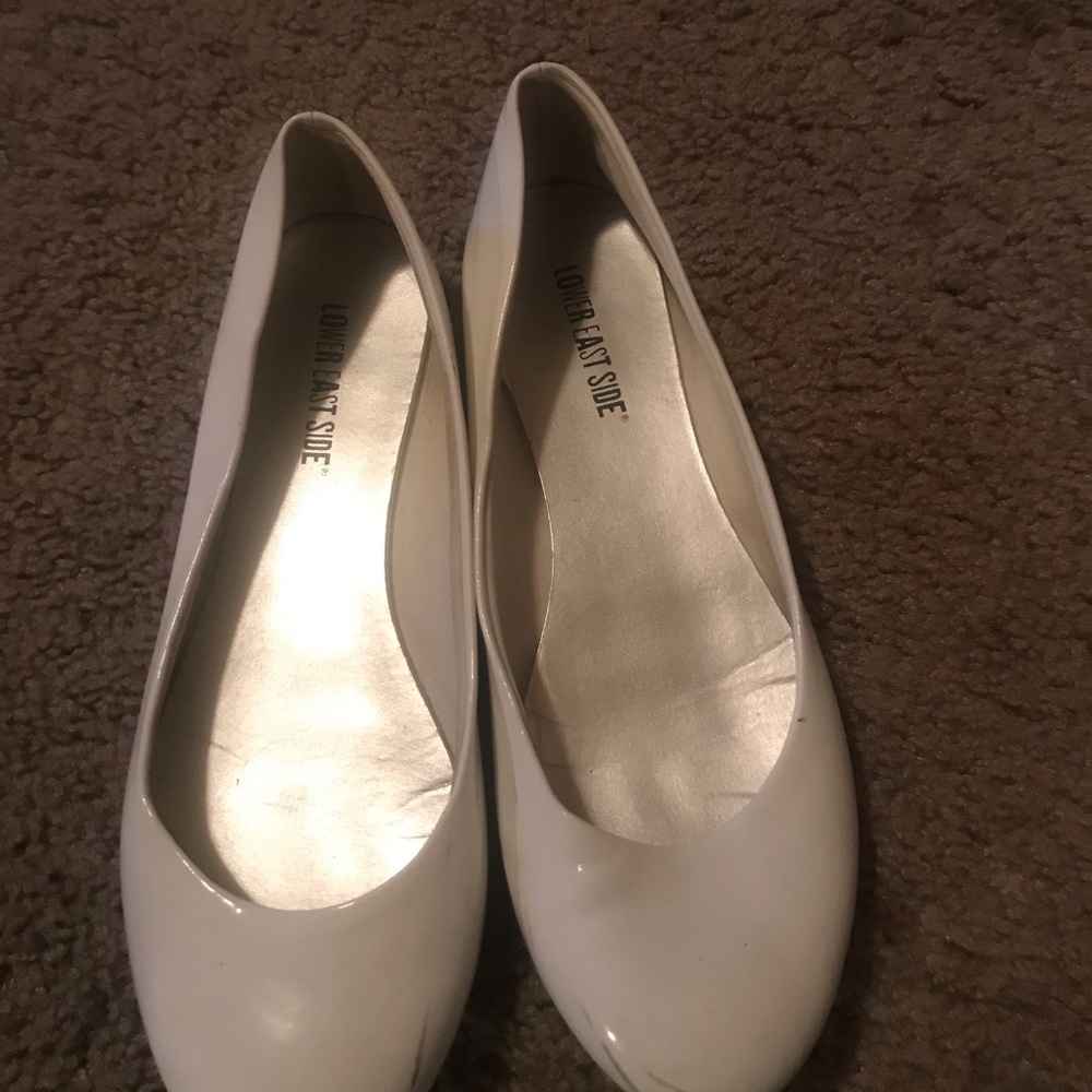 White flats.
